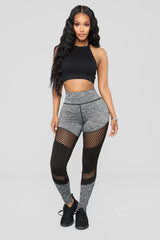 Krysten Active Leggings - Grey Fashion Nova