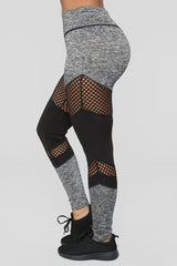 Krysten Active Leggings - Grey Fashion Nova