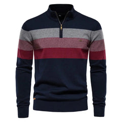 Èssenziale Cotton Quarter Zip Sweater Modavivo