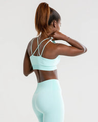 Power Seamless Sports Bra | Bleached Aqua WOMEN'S BEST