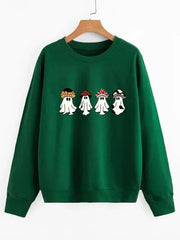 Mushroom Ghost Club Pullover Sweatshirt Modavivo