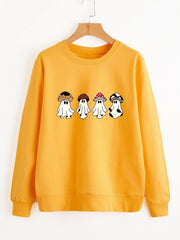 Mushroom Ghost Club Pullover Sweatshirt Modavivo