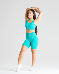 Power Seamless Cycling Shorts | Ceramic Turquoise WOMEN'S BEST