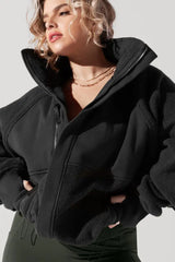 Find Your Inner Fleece Jacket - Charcoal POPFLEX®