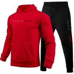 Hot Sale Men's Tracksuit Men Daily Comfortable Single Hooded Sportswear and Sweatpants Man Fashion Sports Suits Jogging Simple