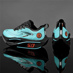 حذاء جري للجنسين مصنوع من مادة الكربون بالكامل موديل 2025 مناسب لسباقات الماراثون الاحترافية خفيف الوزن مع وسادة مطاطية قابلة للتهوية