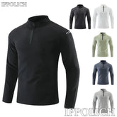 Running Long Sleeve T-shirt Reflective Men Sportswear Breathable Black Coat Gym Jogging Male Gym Fitness Spring Autumn Clothing