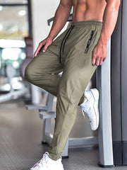 2025 Men's summer lightweight breathable ice fast drying stretch jogging pants outdoor casual training fitness room pants
