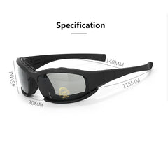 Military Goggles for Men Polarized Sunglasses Smoke Lens Airsoft Shooting Glasses Bullet-Proof Motorcycle Cycling Protection