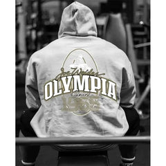 OLYMPIA Autumn and winter New Orsay Commemorative Fitness Hooded Sweatshirt Trend Olympia Casual Running Sports Tops باور أب | Power Up