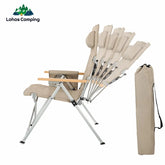 Lohascamping 5-speed Angle Adjustable Backrest Camping Chair aluminum alloy folding Relax chair outdoor lounge Bench Chair