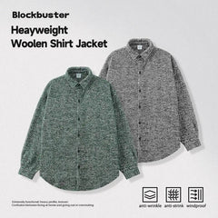 INFLATION Korean Style Heavyweight Oversized Shirt Jackets Unisex 2023 Autumn Thick Buttons Up Jacket Mens Outerweat باور أب | Power Up