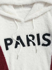 Paris Color-Blocked Fleece Hoodie Modavivo