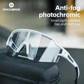 نظارات ROCKBROS الضوئية المضادة للضباب للدراجات الهوائية، حماية من أشعة الشمس فوق البنفسجية 400، نظارات شمسية للدراجات الهوائية، نظارات رياضية للجري وركوب الدراجات الجبلية على الطرق