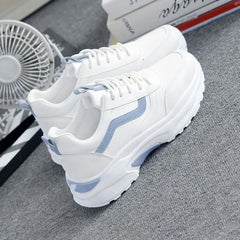 spring autumn Casual Zapatos Mujer Shoes Comfortable Breathable Mesh Sneakers Womens's Flat White Sneakers Vulcanized designer
