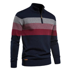 Èssenziale Cotton Quarter Zip Sweater Modavivo