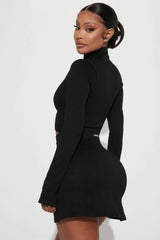 Effortless Ribbed Jacket - Black Fashion Nova