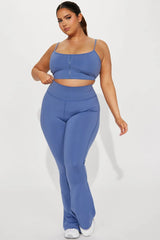 Break A Sweat Active Yoga Pant - Slate Blue Fashion Nova