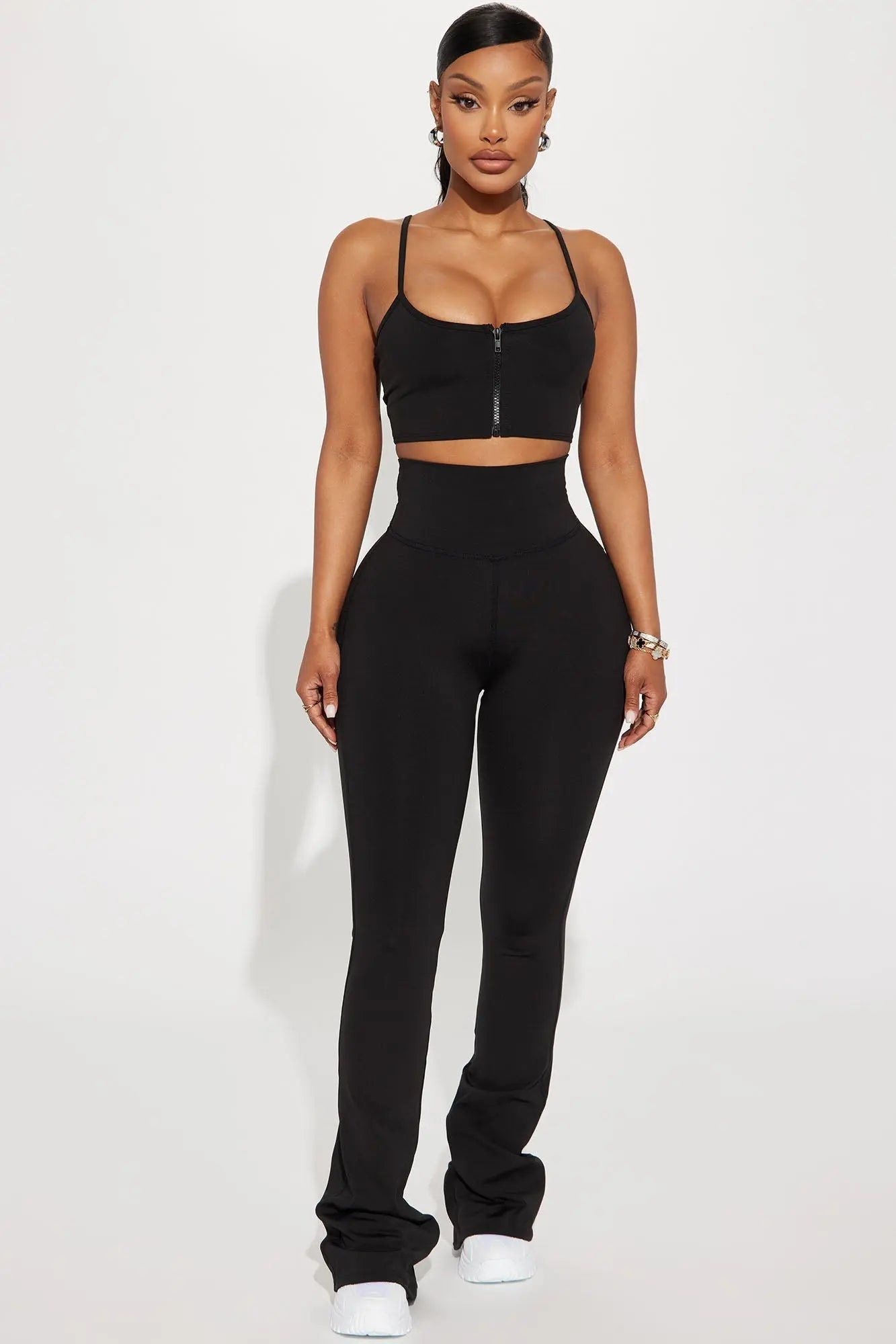 Break A Sweat Active Yoga Pant - Black Fashion Nova
