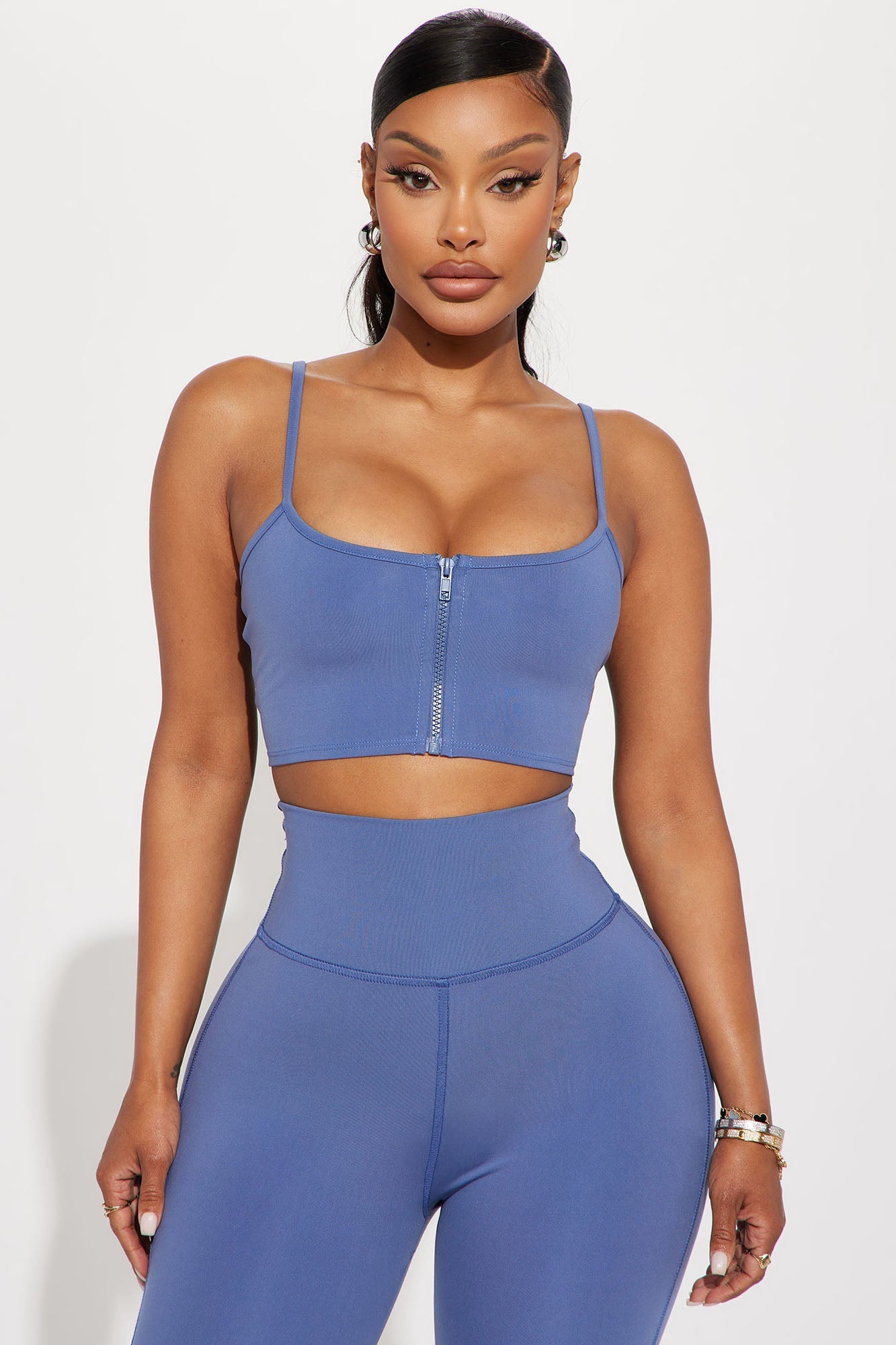 Break A Sweat Active Sports Bra - Slate Blue Fashion Nova
