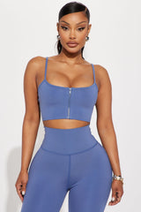 Break A Sweat Active Sports Bra - Slate Blue Fashion Nova
