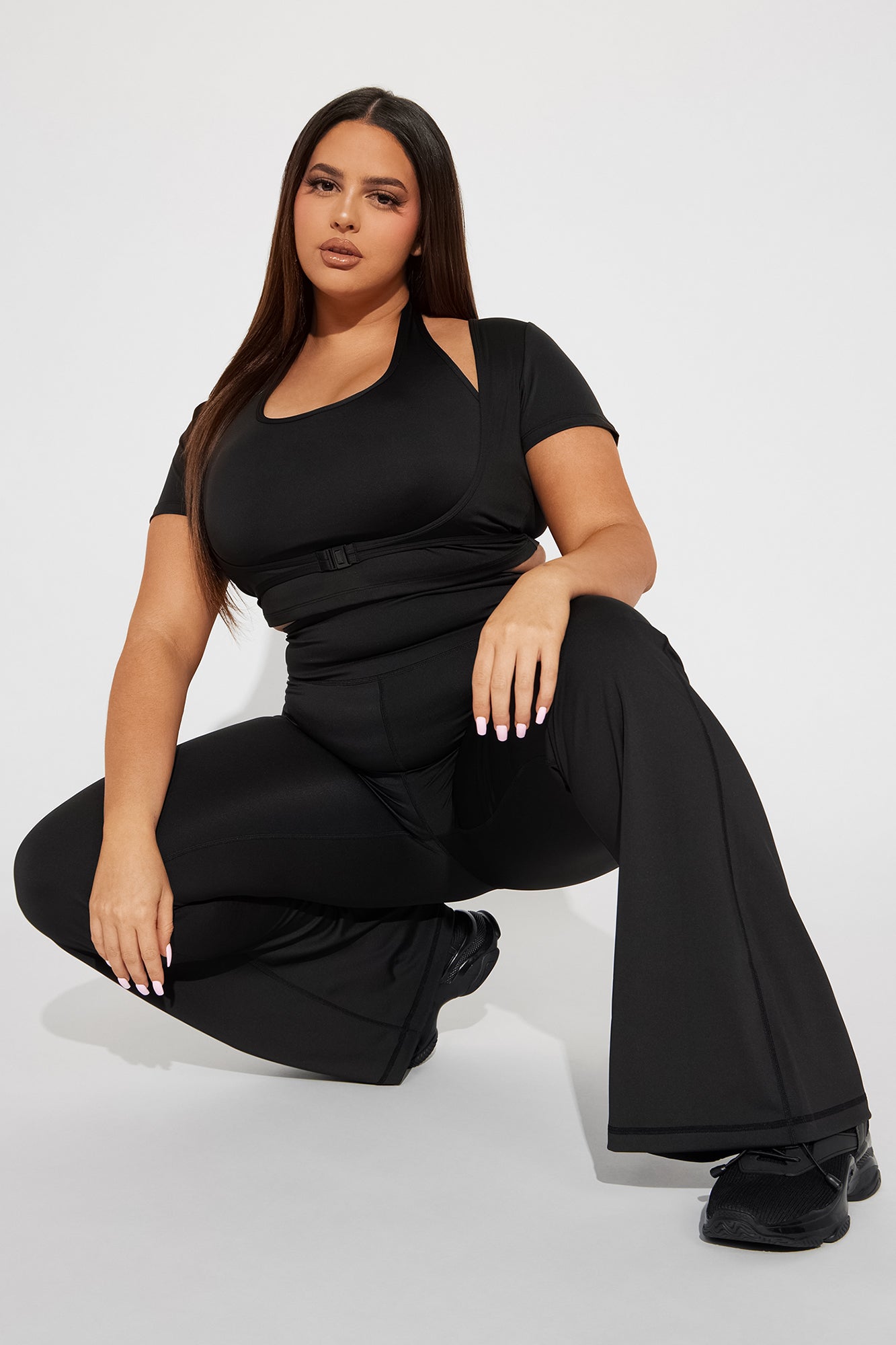 Lily Active Top - Black Fashion Nova