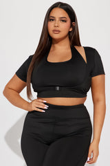 Lily Active Top - Black Fashion Nova