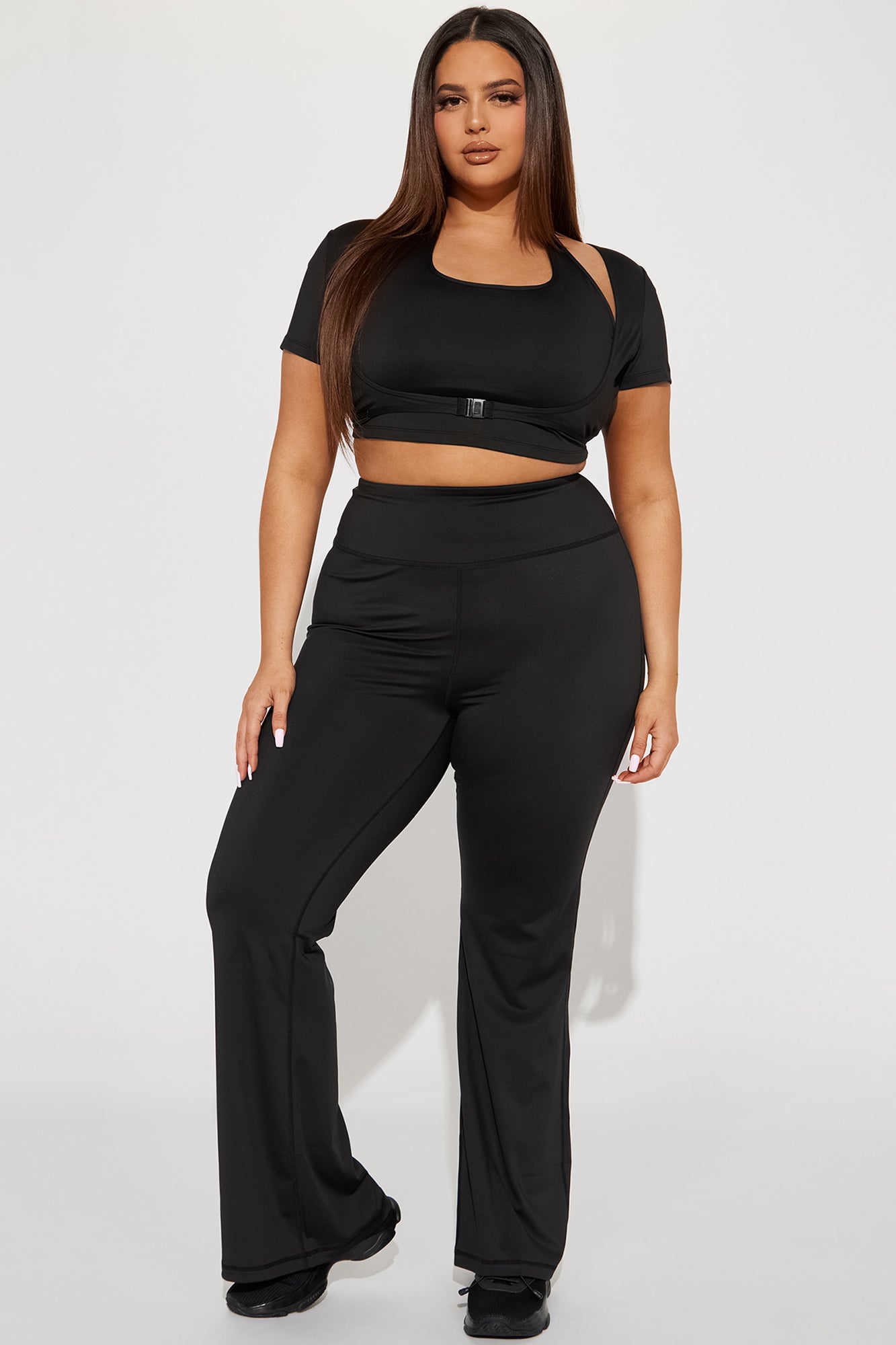 Lily Active Top - Black Fashion Nova
