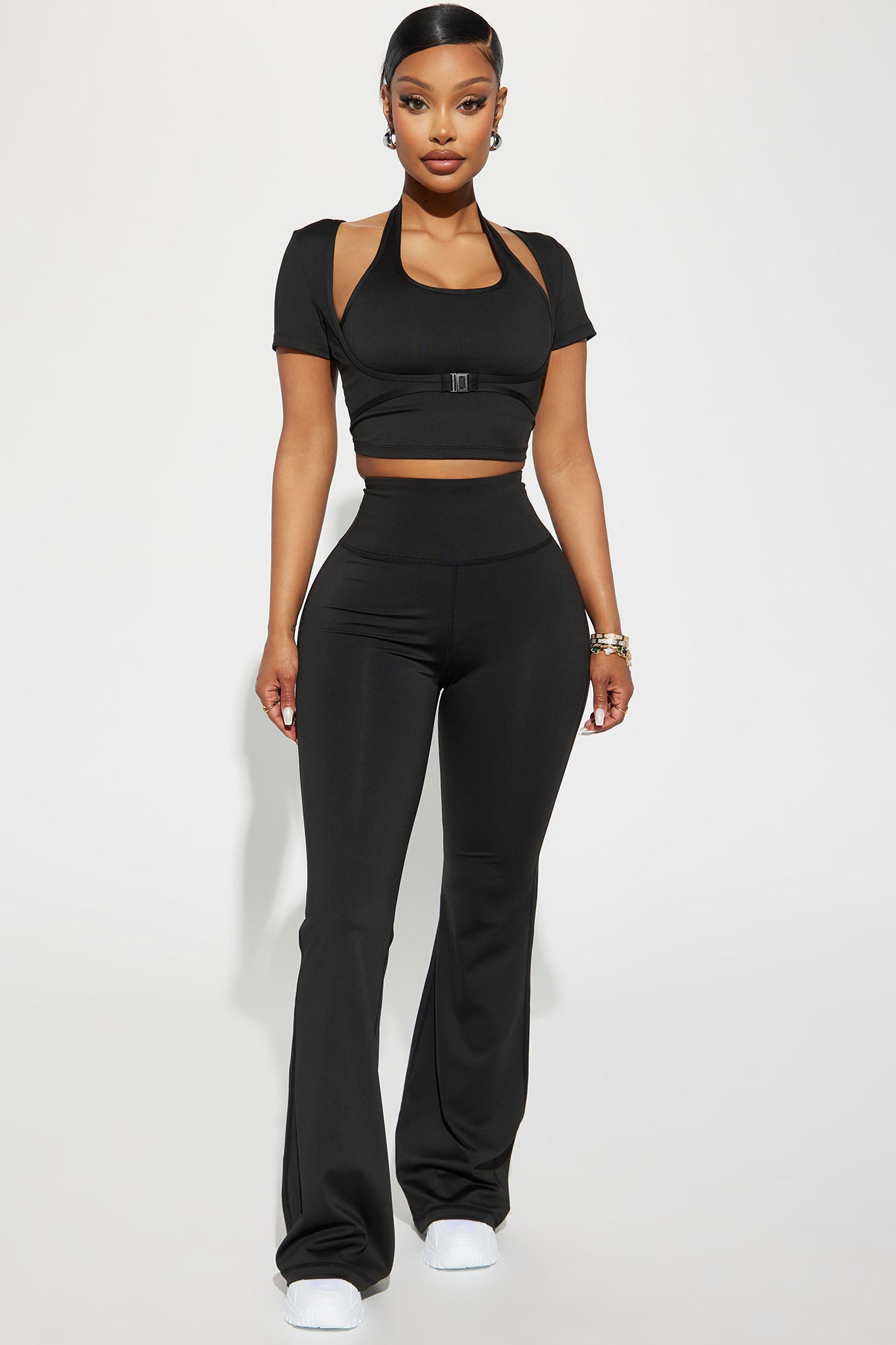 Lily Active Top - Black Fashion Nova