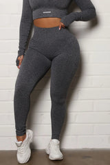 Vital Goddess Active Legging in Infinity Seamless - Black Fashion Nova