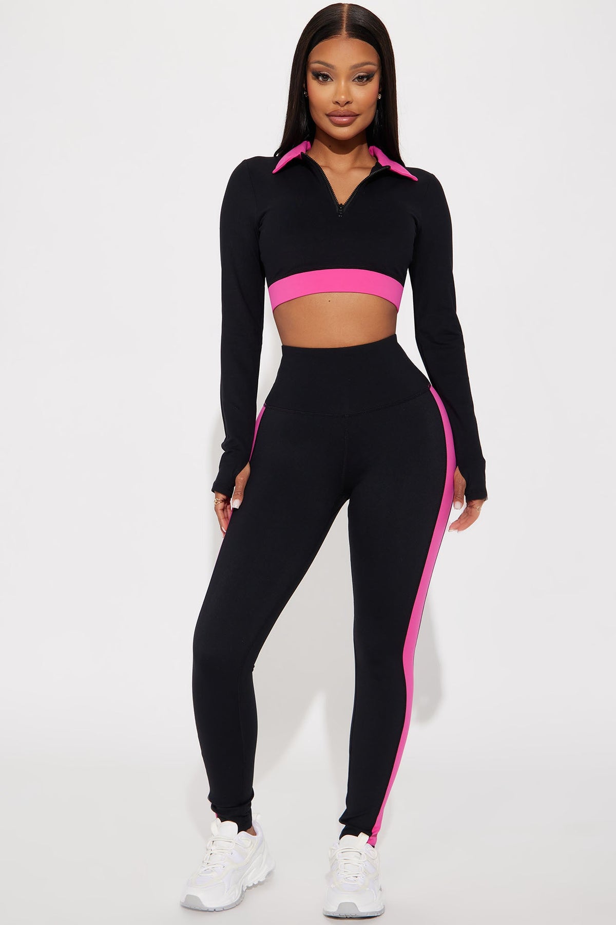 Kairi Active Set - Pink/combo Fashion Nova