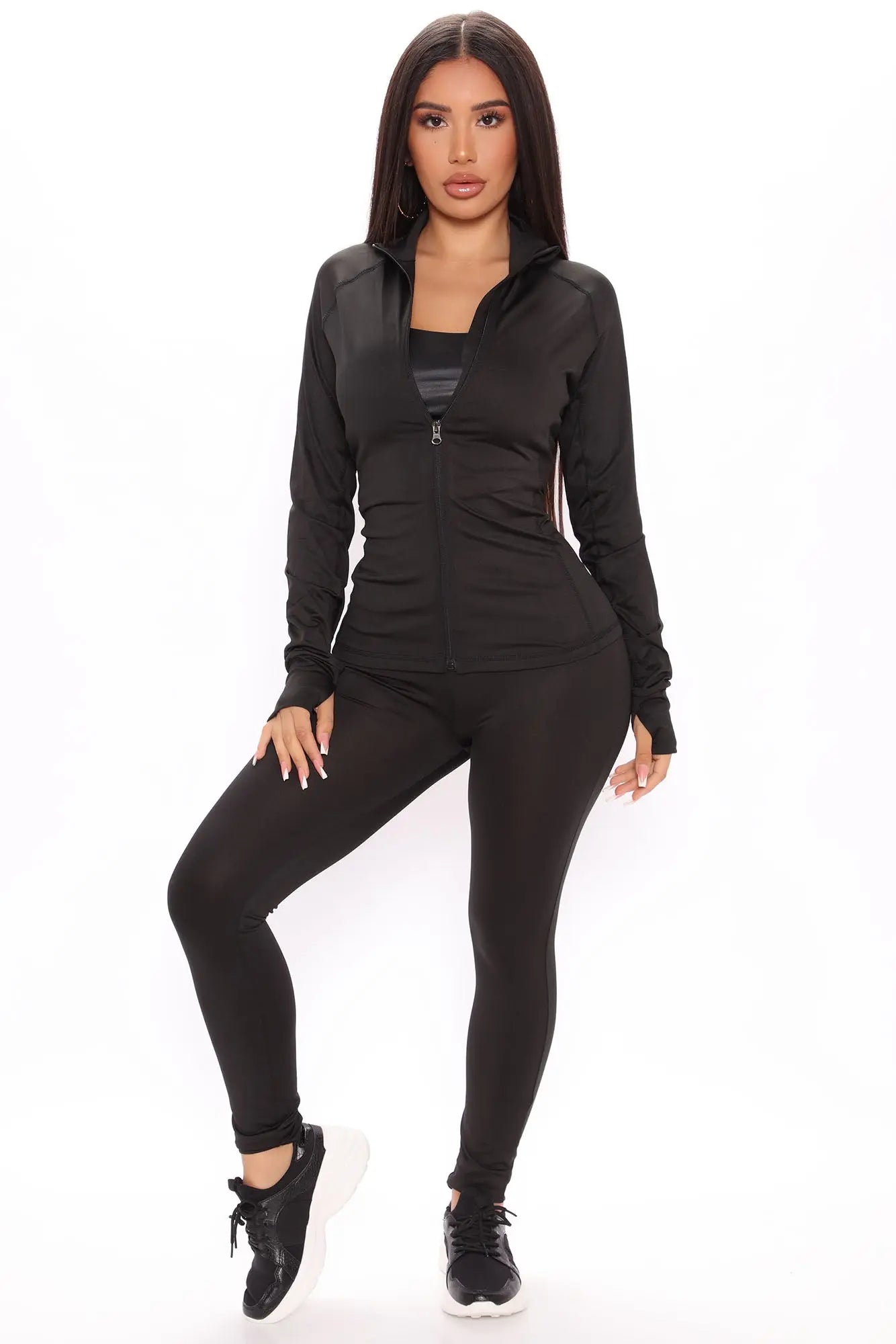 First Place Active Jacket - Black Fashion Nova