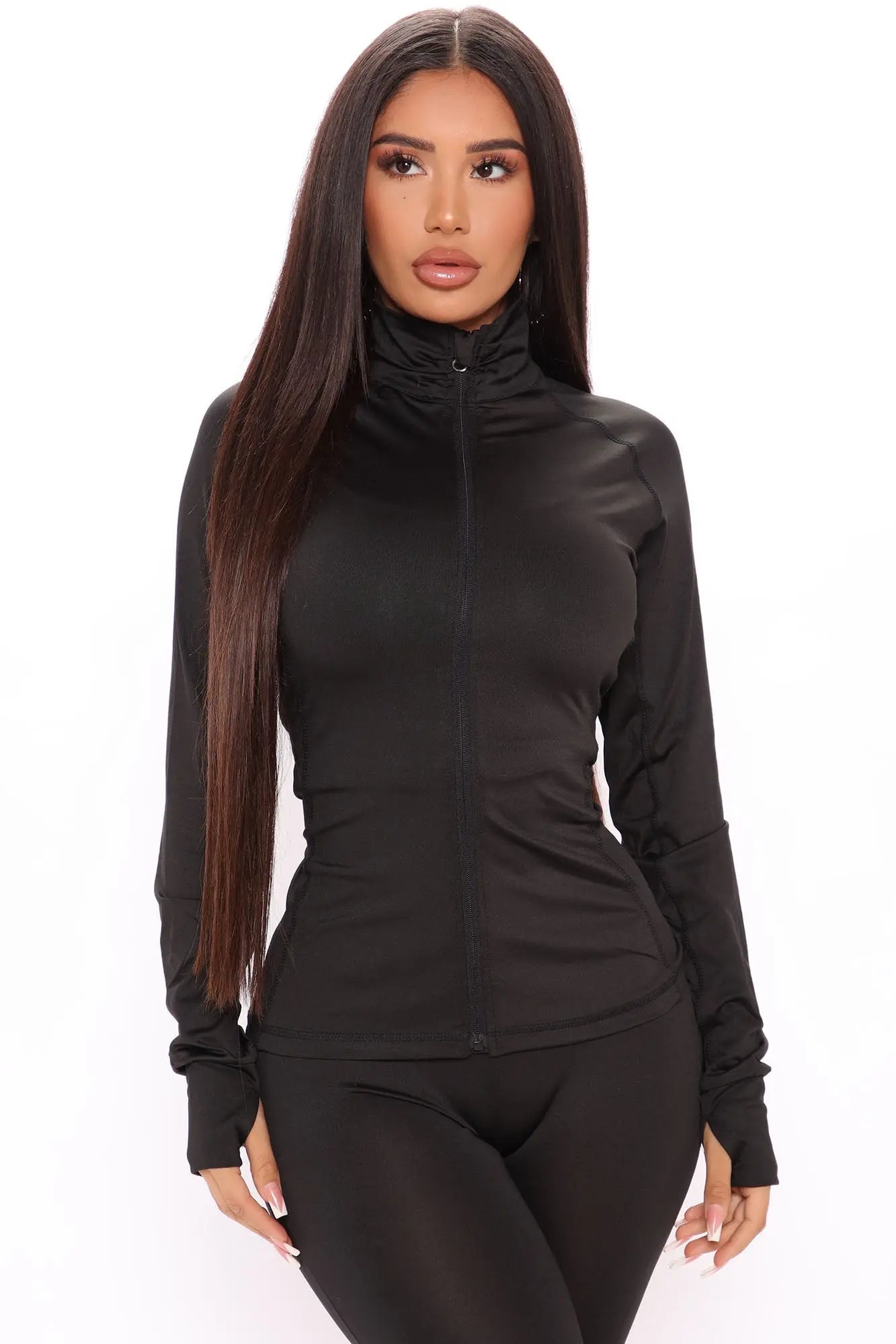 First Place Active Jacket - Black Fashion Nova