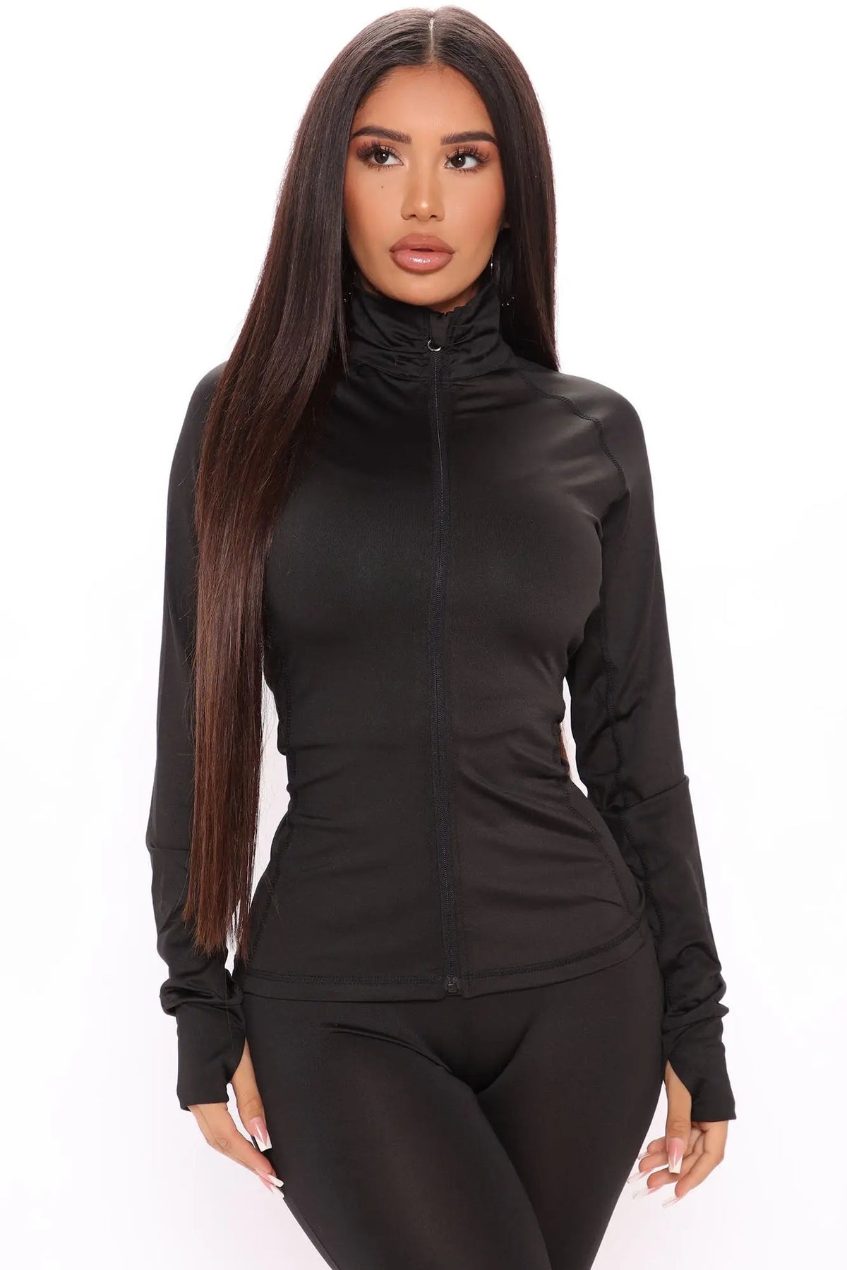 First Place Active Jacket - Black Fashion Nova