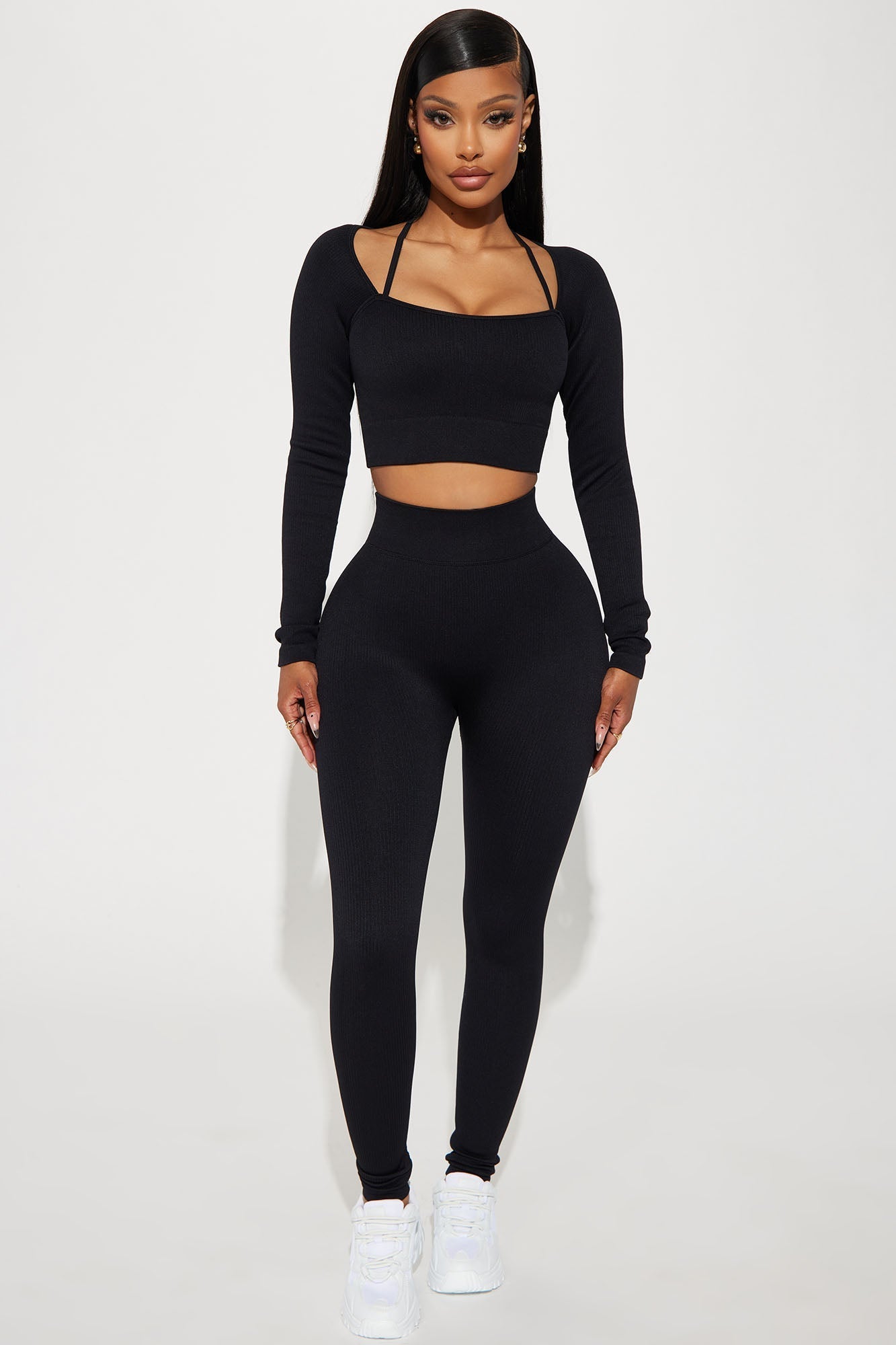 New Body Active Top - Black Fashion Nova