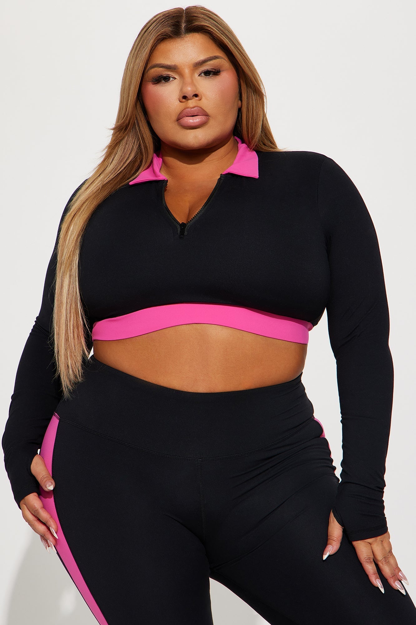 Kairi Active Set - Pink/combo Fashion Nova