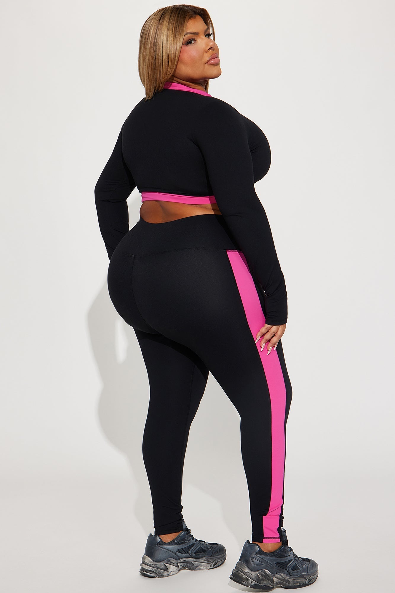 Kairi Active Set - Pink/combo Fashion Nova