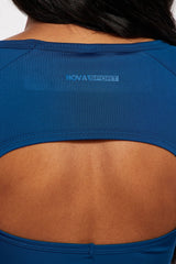 Warm Up Elevate Long Sleeve Active Top - Navy Fashion Nova
