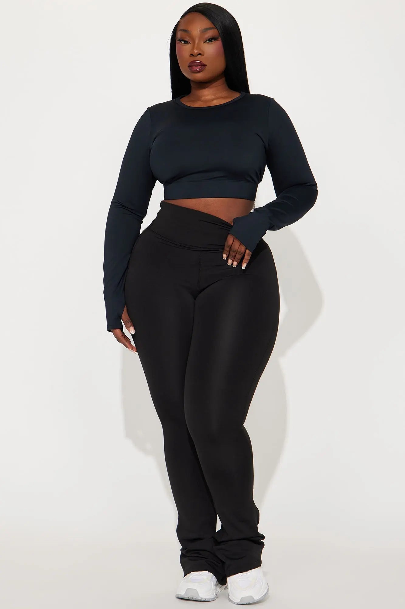 Break A Sweat Active Yoga Pant - Black Fashion Nova