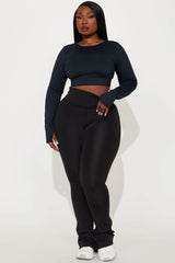 Break A Sweat Active Yoga Pant - Black Fashion Nova