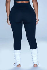 Fighter Ribbed Active Legging In Infinity Seamless - Black Fashion Nova