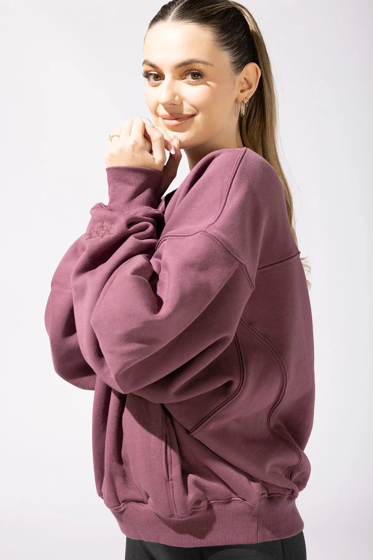 Brunch Sweater - Merlot POPFLEX®