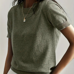 CLOUDTEK™ Knitted Short-Sleeve Sweater Modavivo