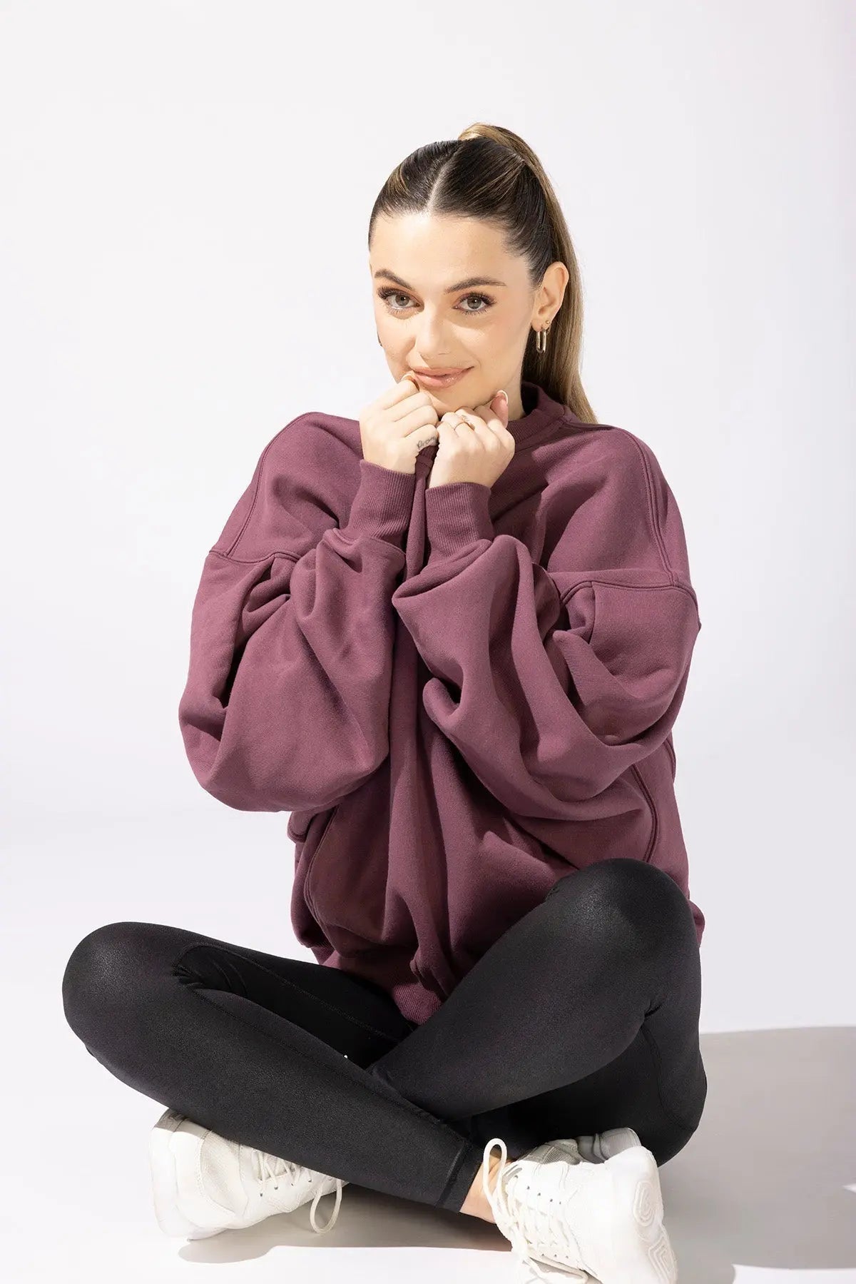 Brunch Sweater - Merlot POPFLEX®