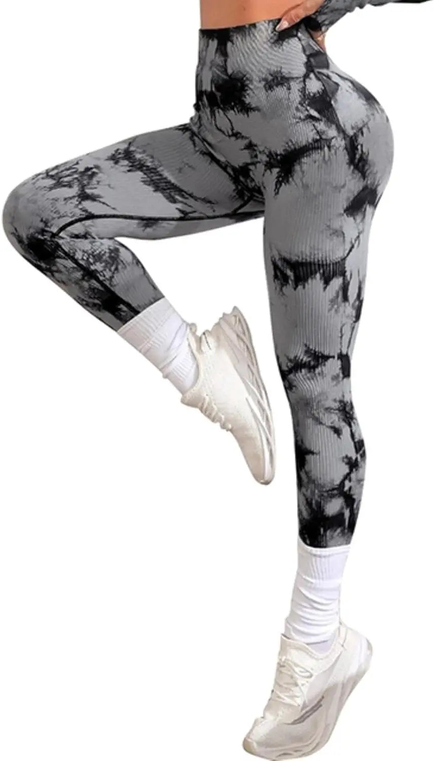 QIUNI Women Yoga Sets Tie Dye saudishark