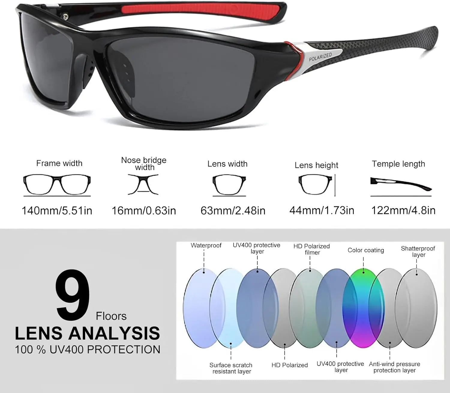 Mens Sport Sunglasses, Polarized Sunglasses SAUDI SHARK | براند سعودي