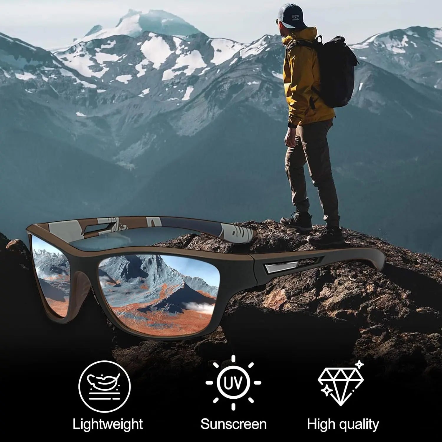 Mens Sport Sunglasses, Polarized Sunglasses SAUDI SHARK | براند سعودي