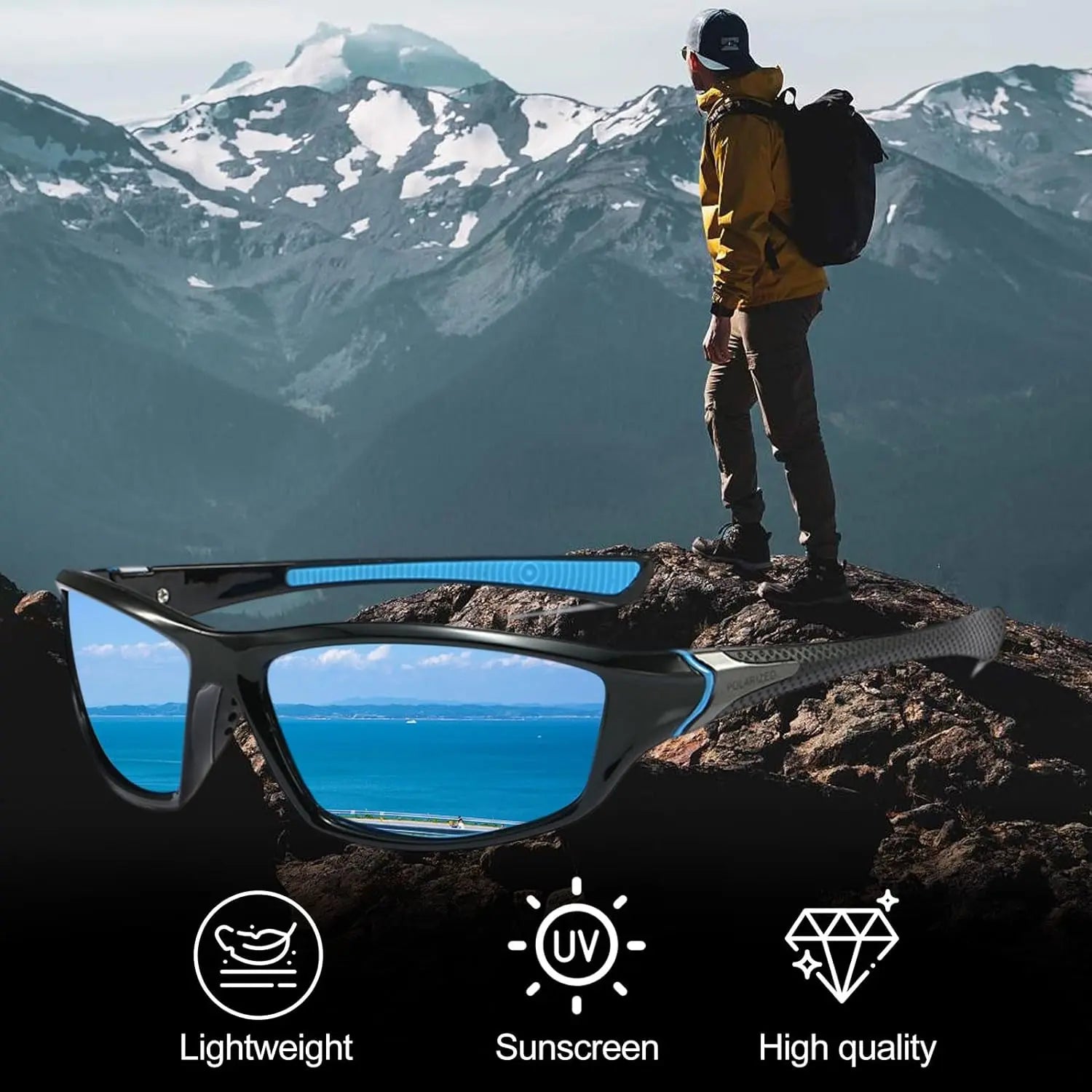 Mens Sport Sunglasses, Polarized Sunglasses SAUDI SHARK | براند سعودي