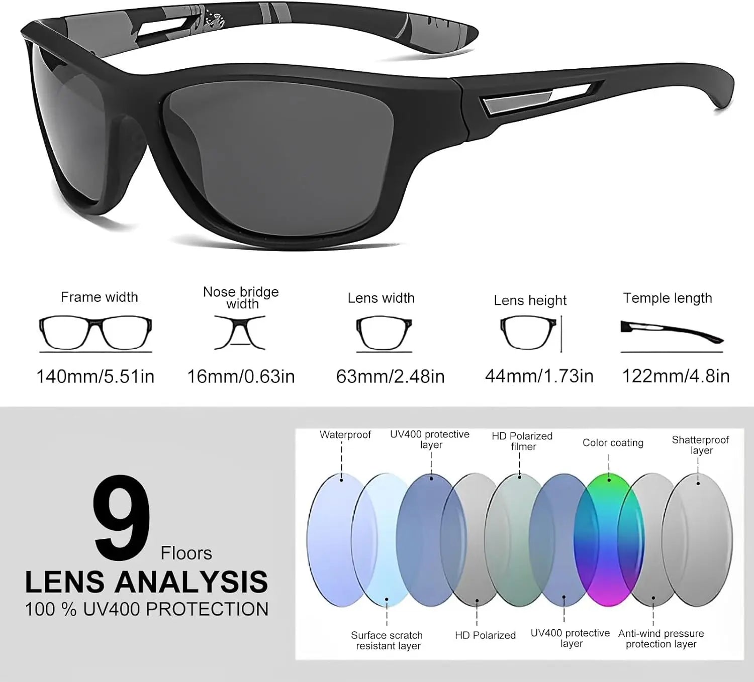 Mens Sport Sunglasses, Polarized Sunglasses SAUDI SHARK | براند سعودي