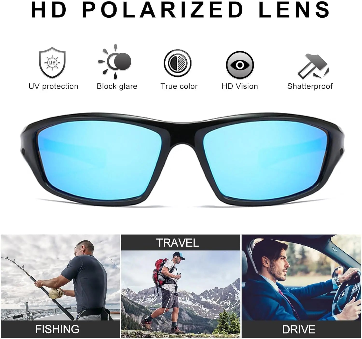 Mens Sport Sunglasses, Polarized Sunglasses SAUDI SHARK | براند سعودي